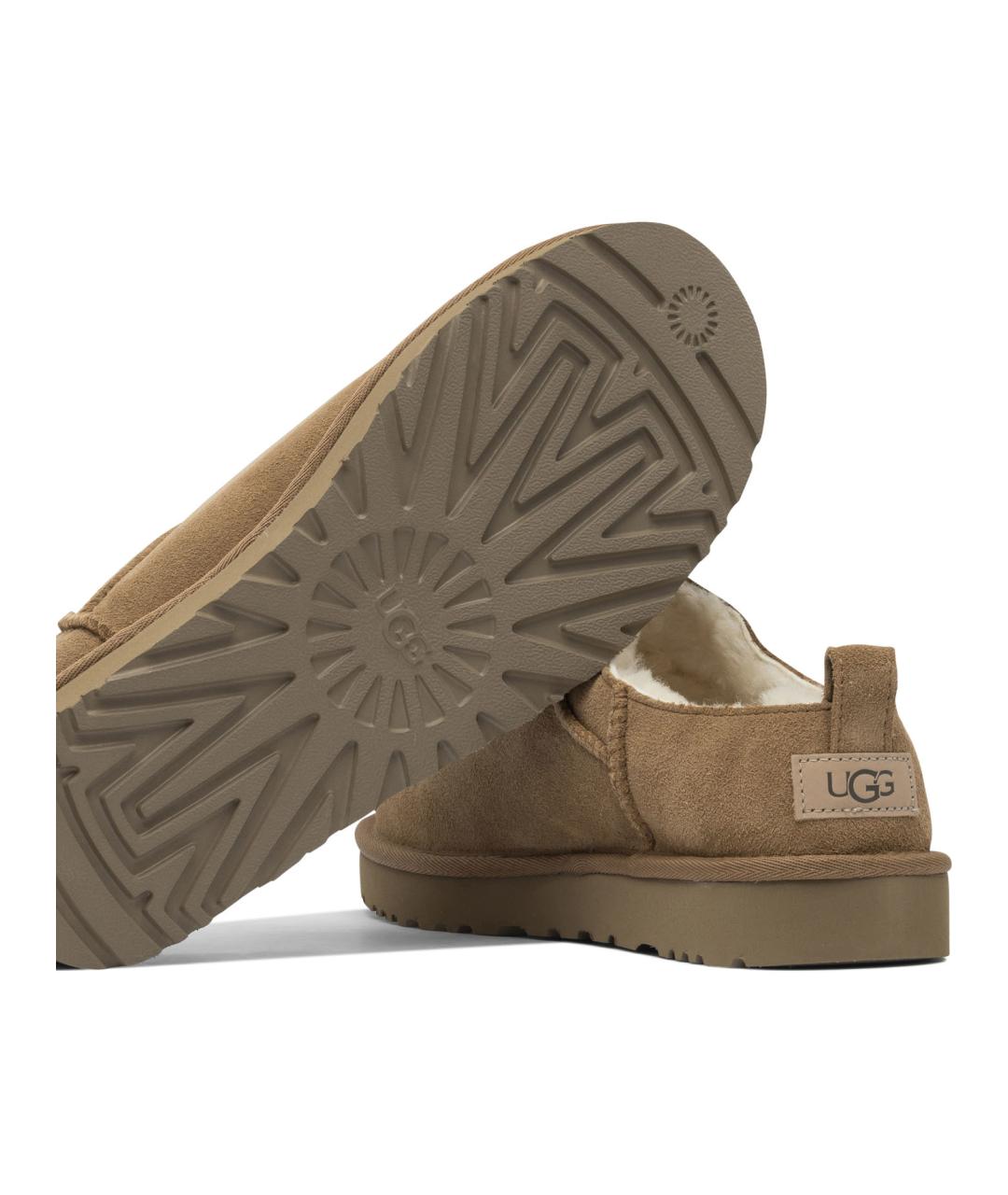 UGG AUSTRALIA Бежевые замшевые мюли, фото 5