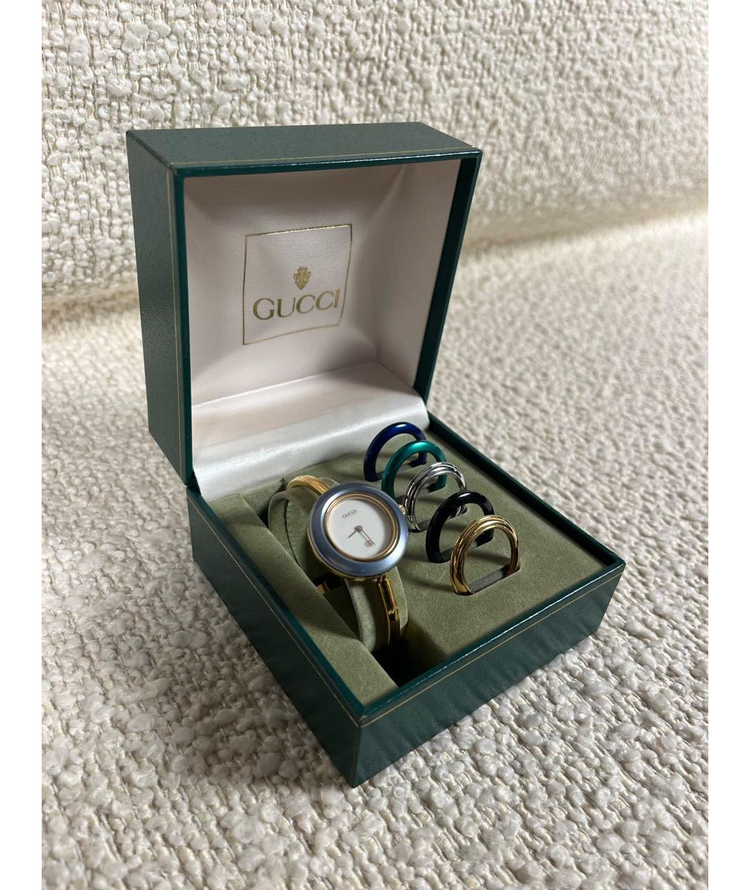 GUCCI Золотые позолоченные часы, фото 4