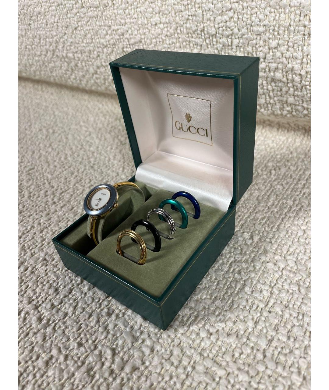 GUCCI Золотые позолоченные часы, фото 5