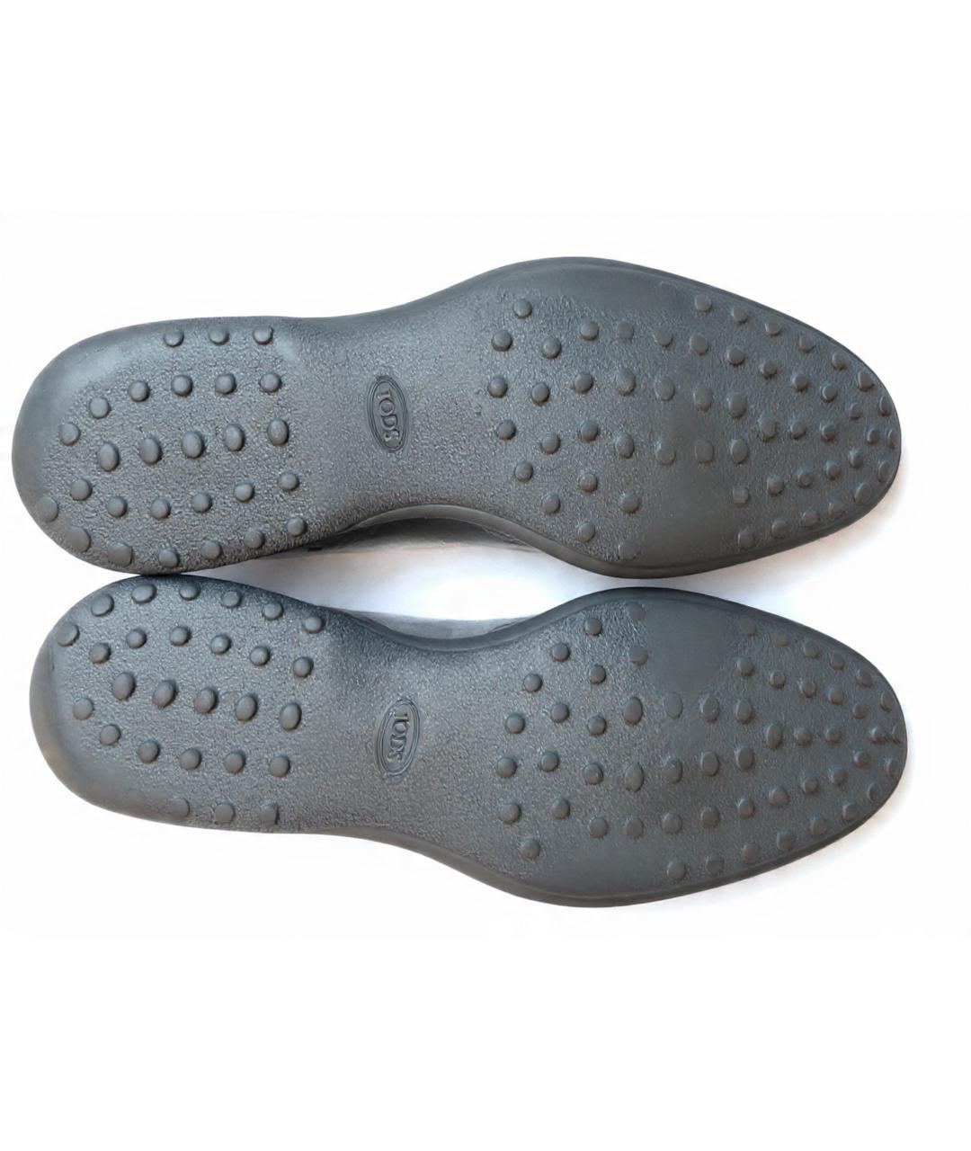 TOD'S Черные кожаные туфли, фото 8