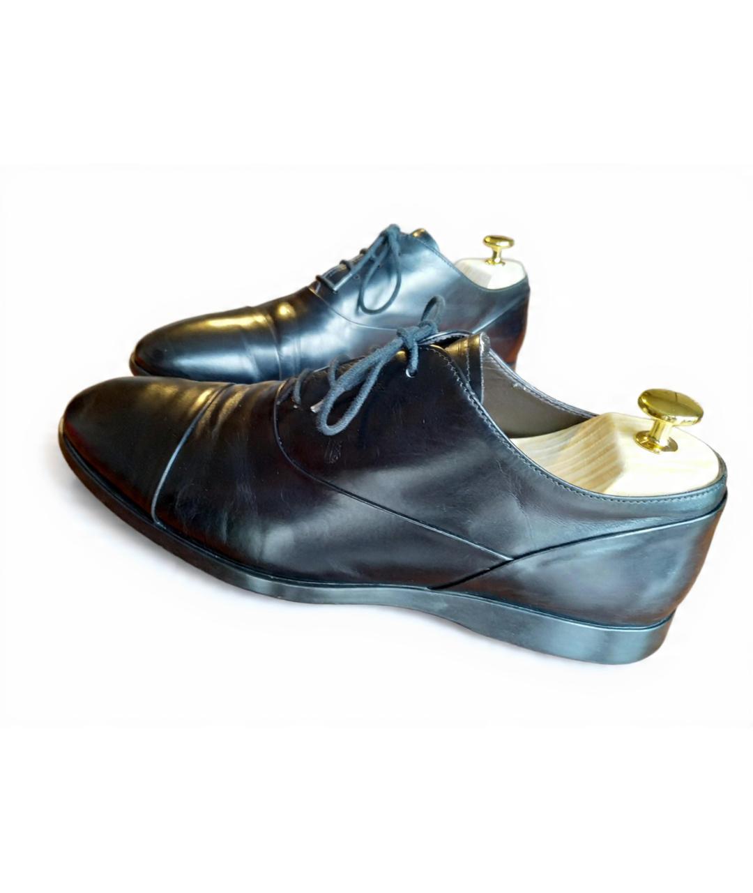 TOD'S Черные кожаные туфли, фото 5