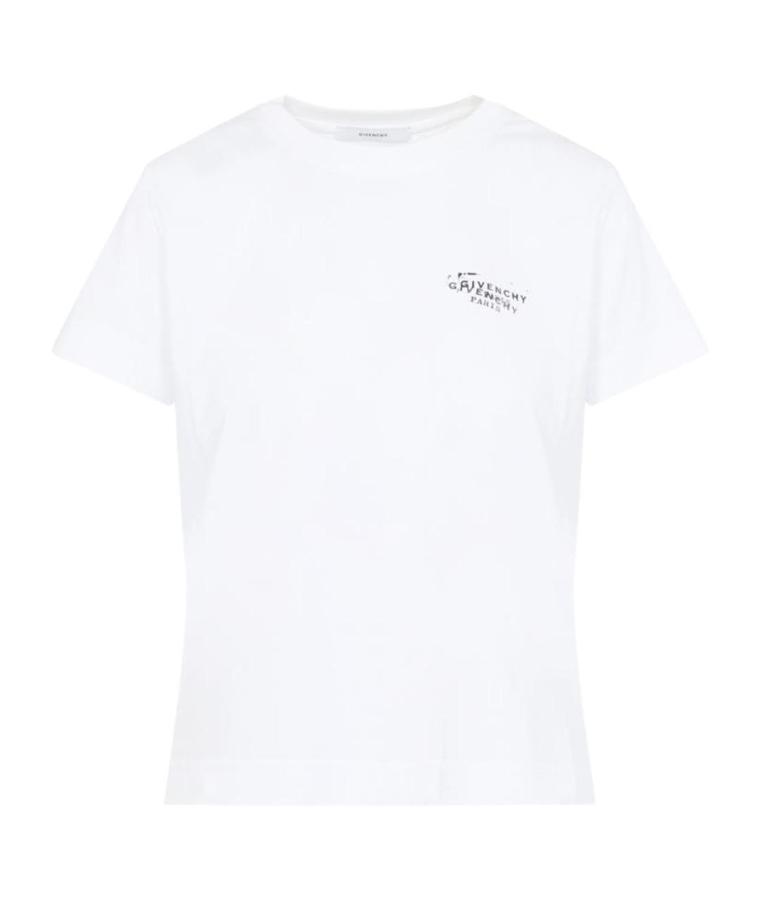 GIVENCHY Белая хлопковая футболка, фото 1