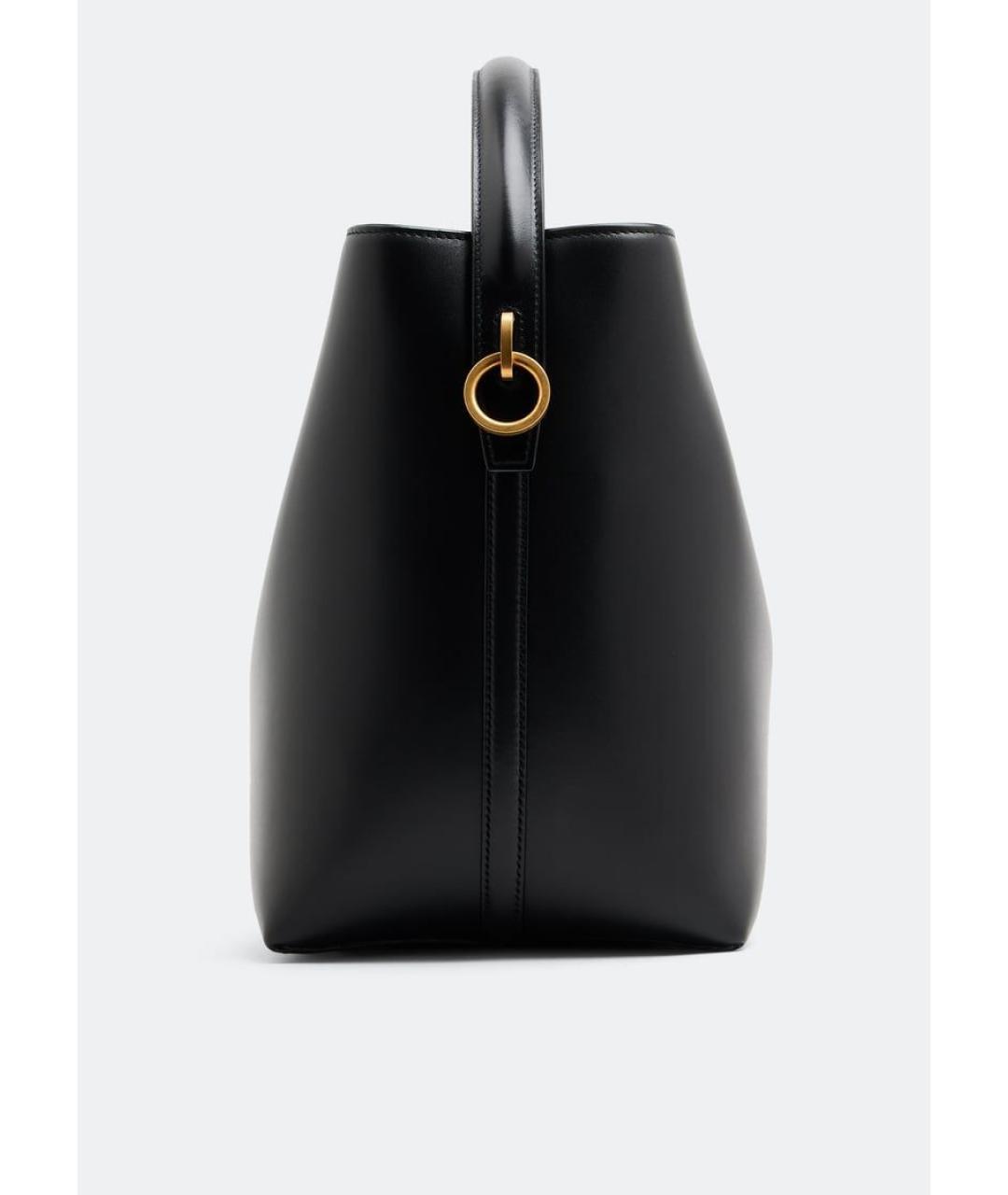 SAINT LAURENT Черная кожаная сумка через плечо, фото 5