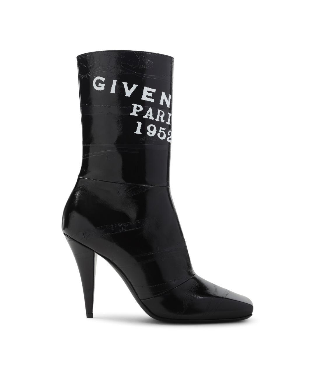 GIVENCHY Черные кожаные ботильоны, фото 1