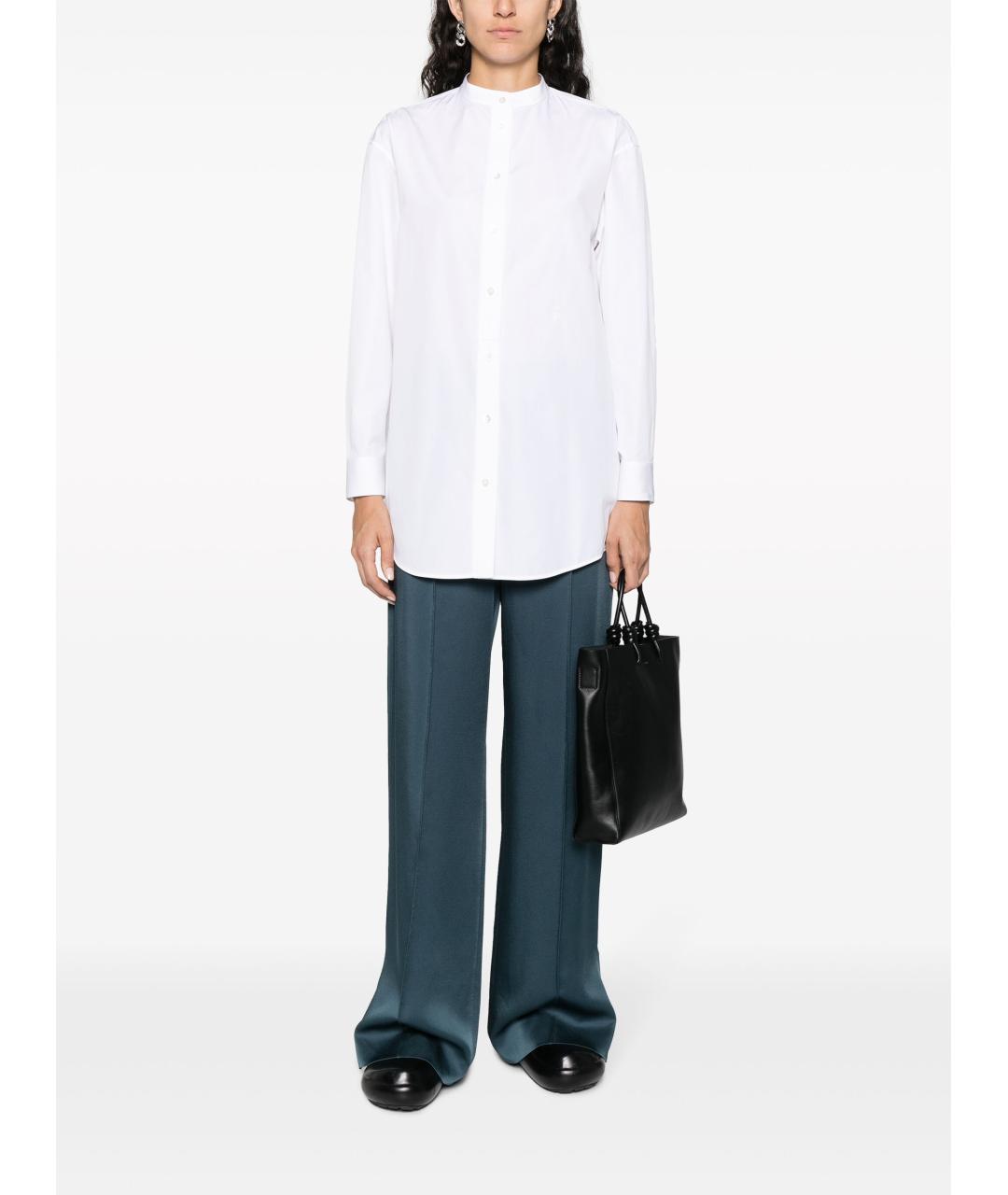 JIL SANDER Белая хлопковая рубашка, фото 2
