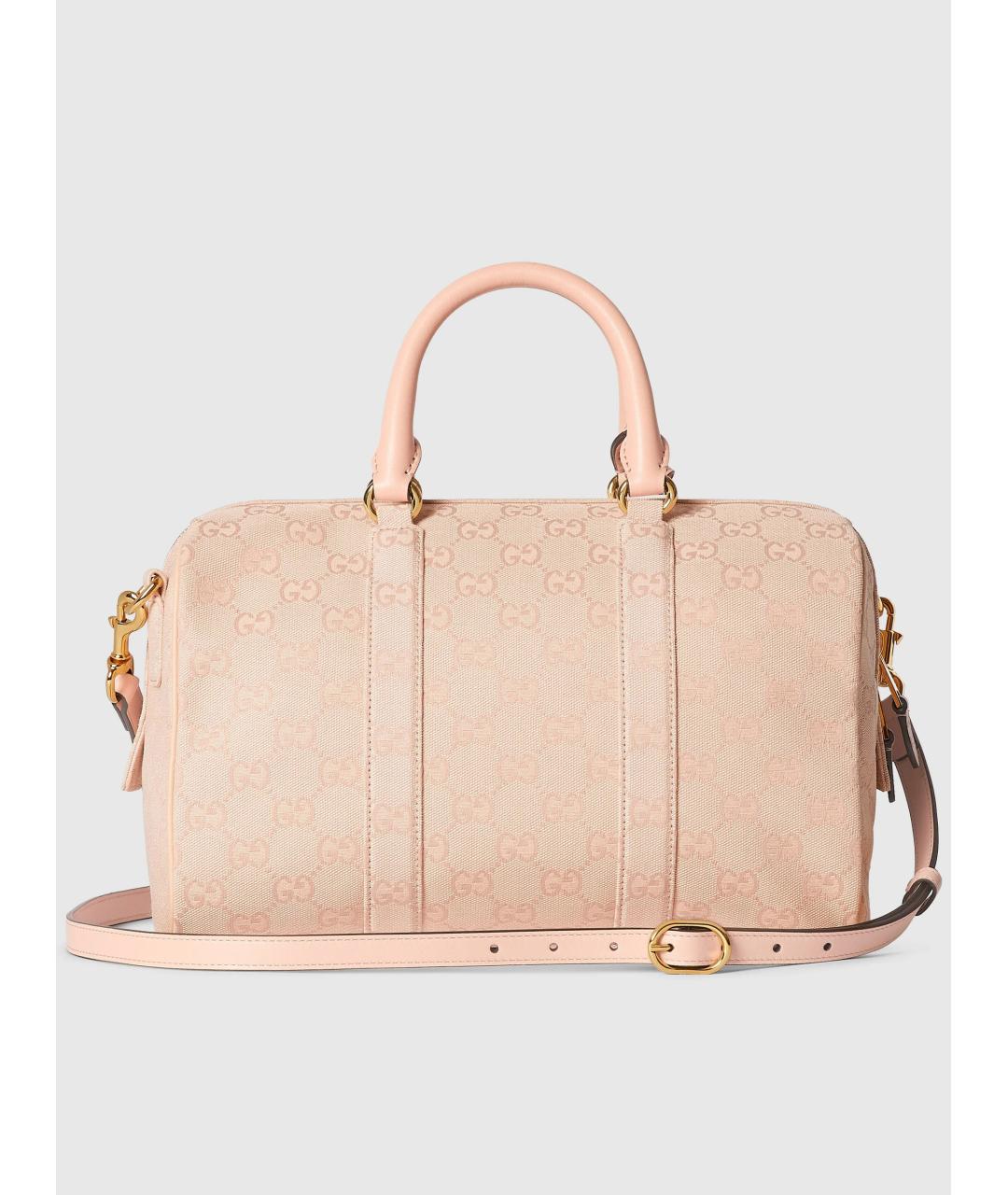 GUCCI Розовая жаккардовая сумка тоут, фото 4