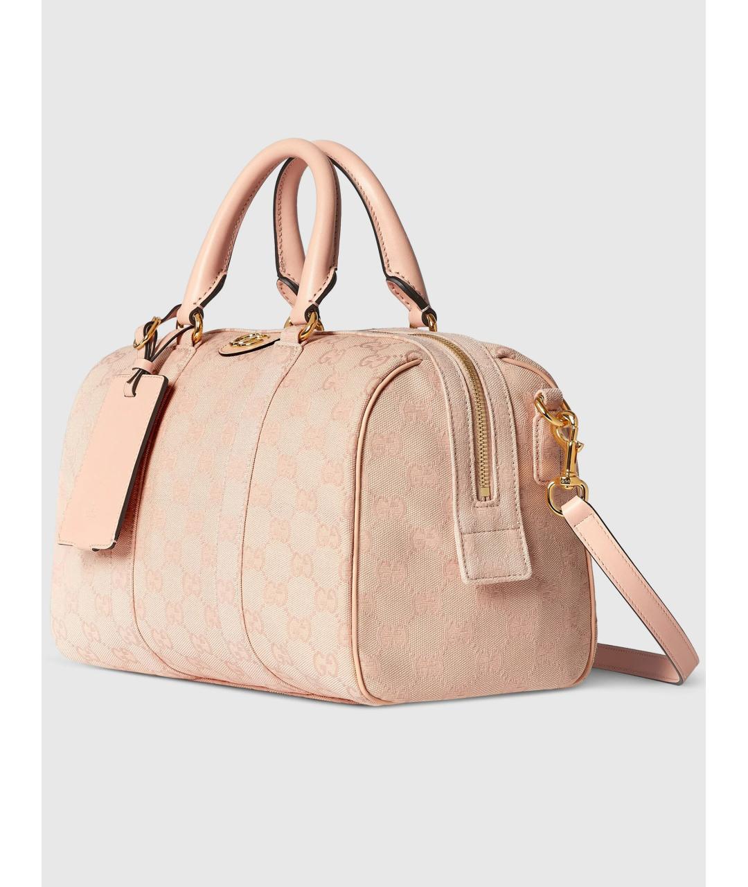 GUCCI Розовая жаккардовая сумка тоут, фото 2