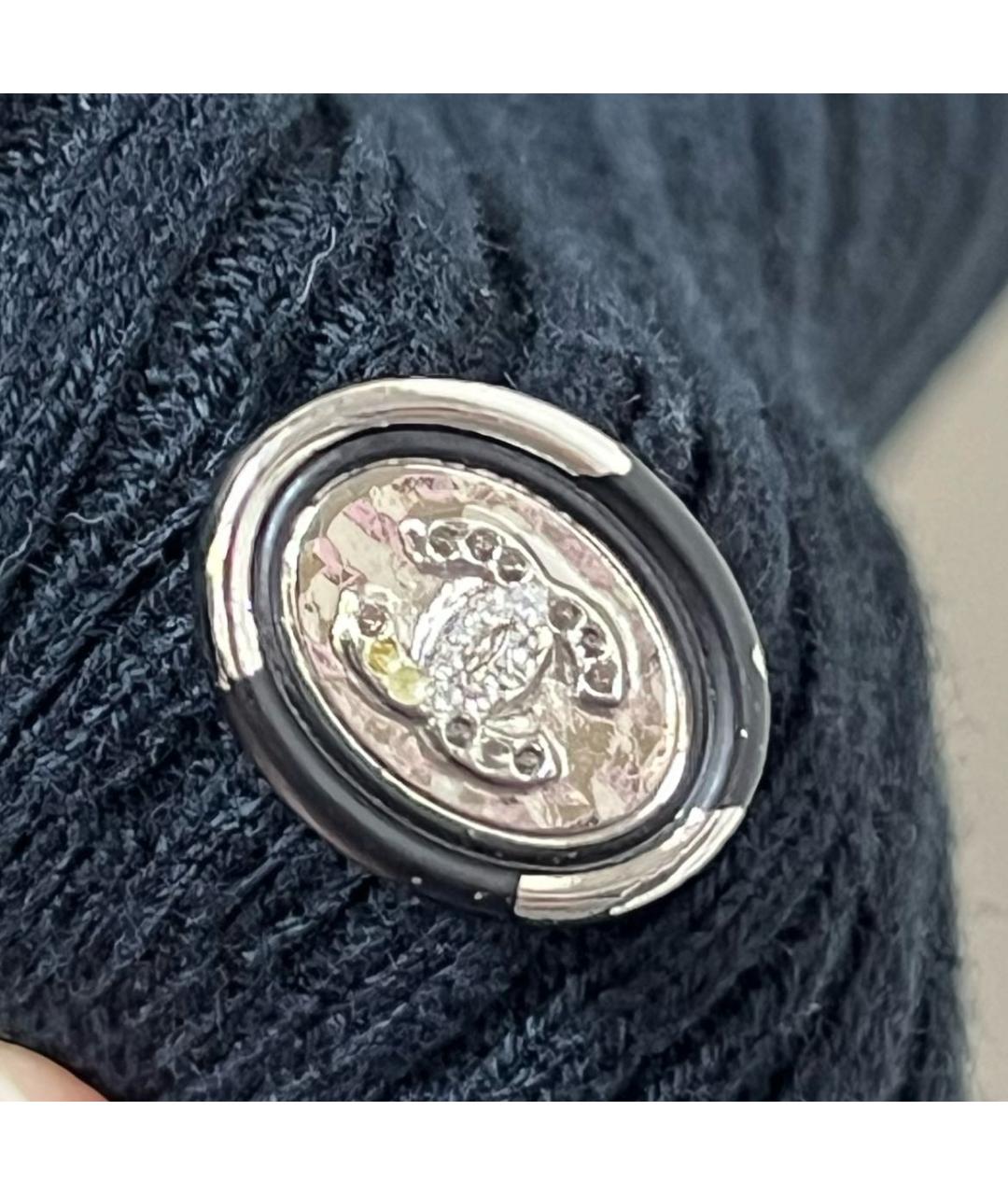 CHANEL Черная хлопковая футболка, фото 4