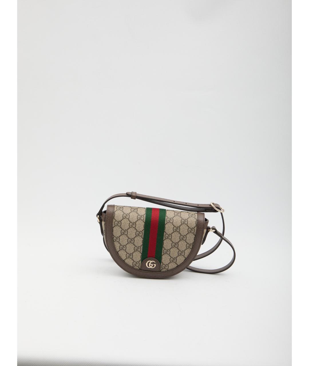 GUCCI Бежевая хлопковая сумка через плечо, фото 6