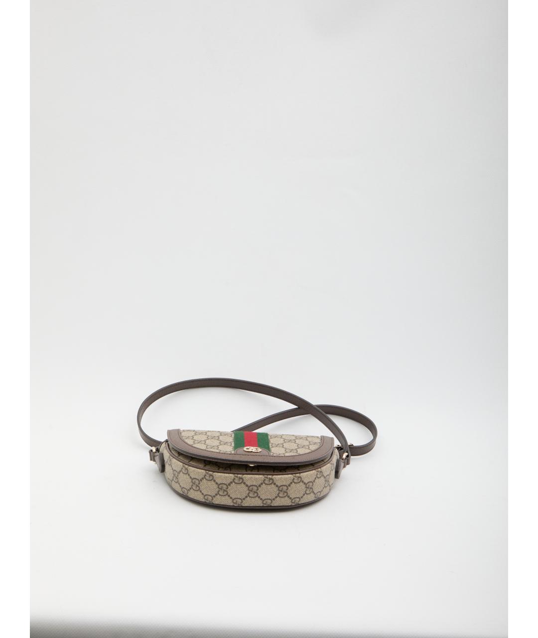 GUCCI Бежевая хлопковая сумка через плечо, фото 3