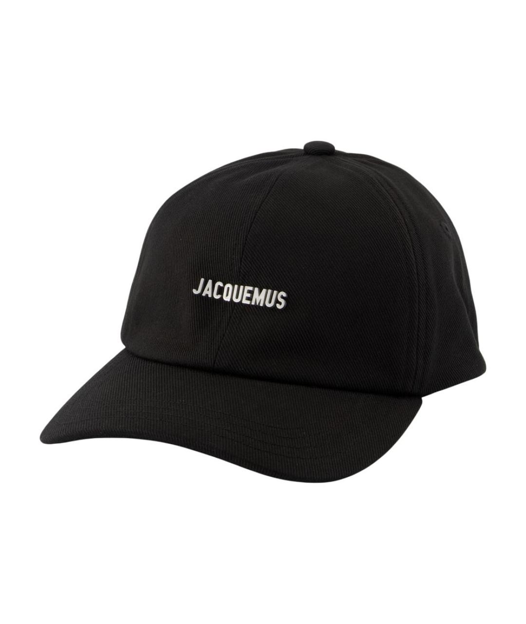 JACQUEMUS Черная хлопковая кепка/бейсболка, фото 1