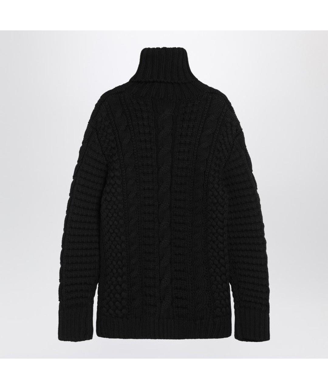 MONCLER Черный шерстяной джемпер / свитер, фото 2