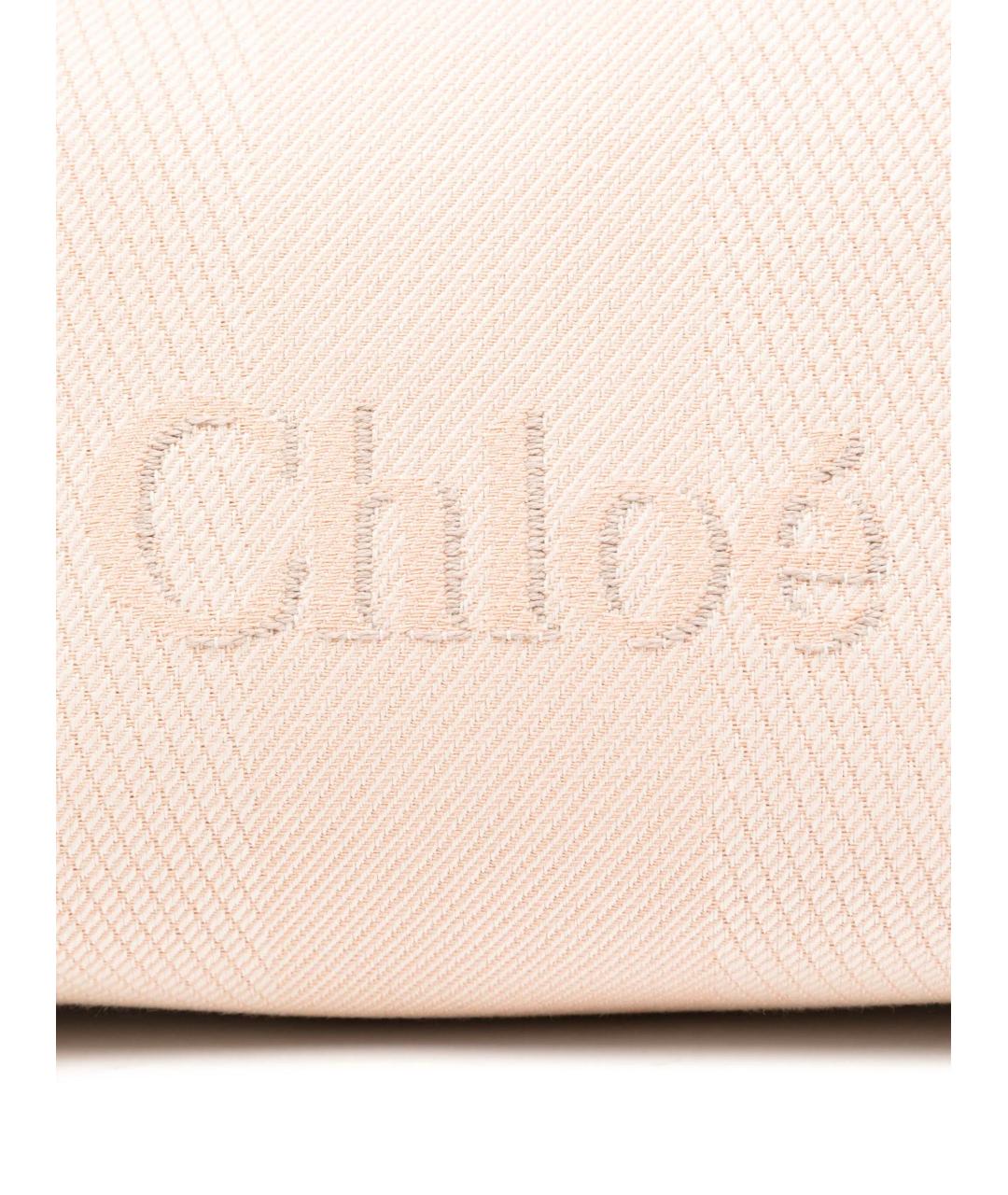 CHLOE Бежевая хлопковая сумка через плечо, фото 2