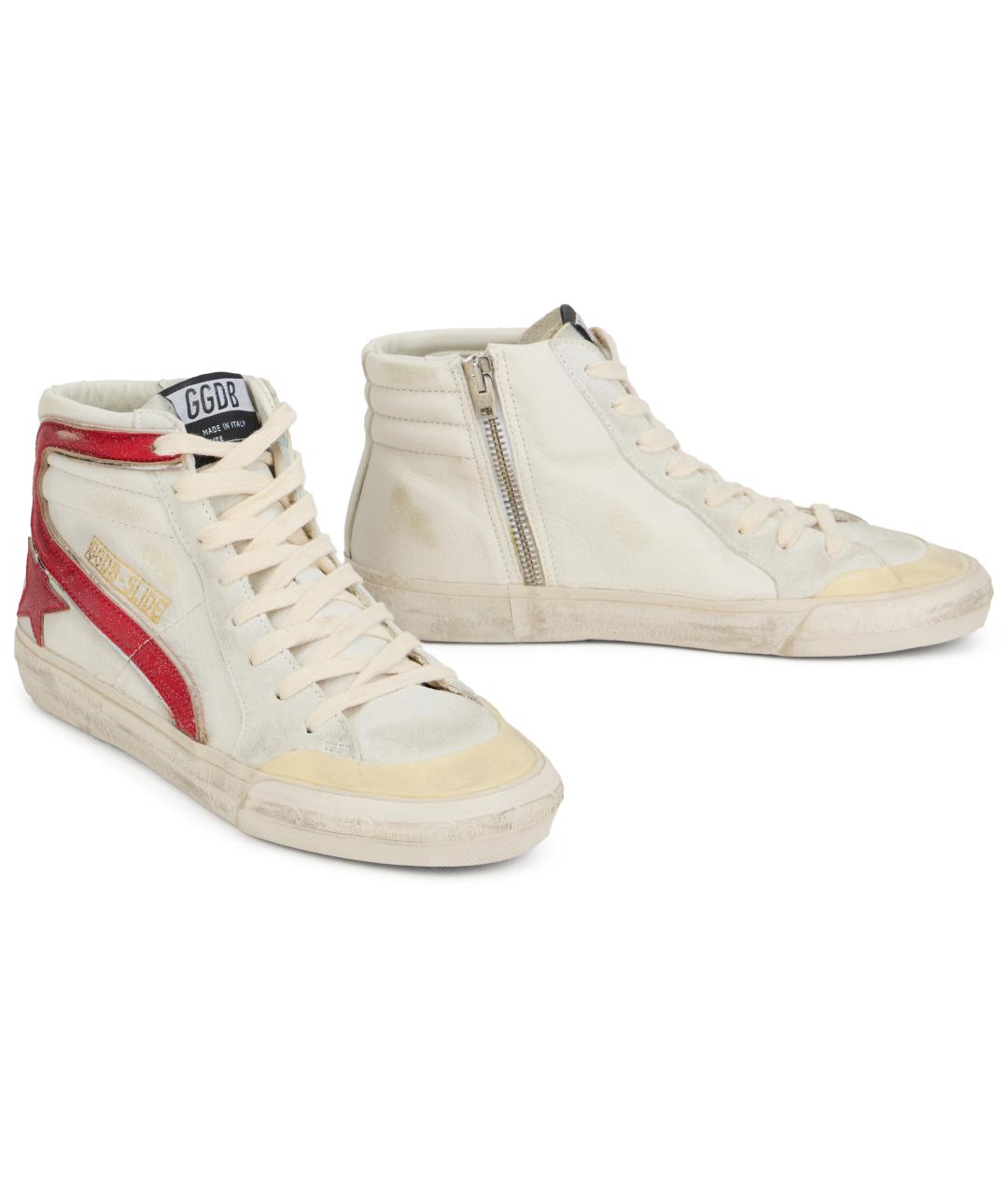 GOLDEN GOOSE DELUXE BRAND Белые кожаные кроссовки, фото 3