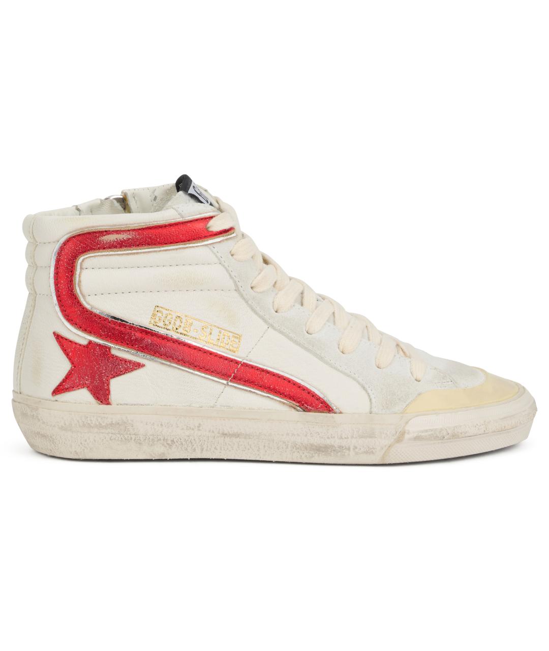 GOLDEN GOOSE DELUXE BRAND Белые кожаные кроссовки, фото 2