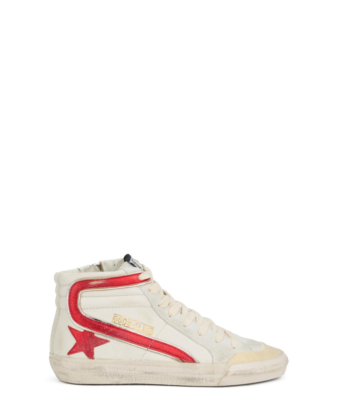 GOLDEN GOOSE DELUXE BRAND Белые кожаные кроссовки, фото 1