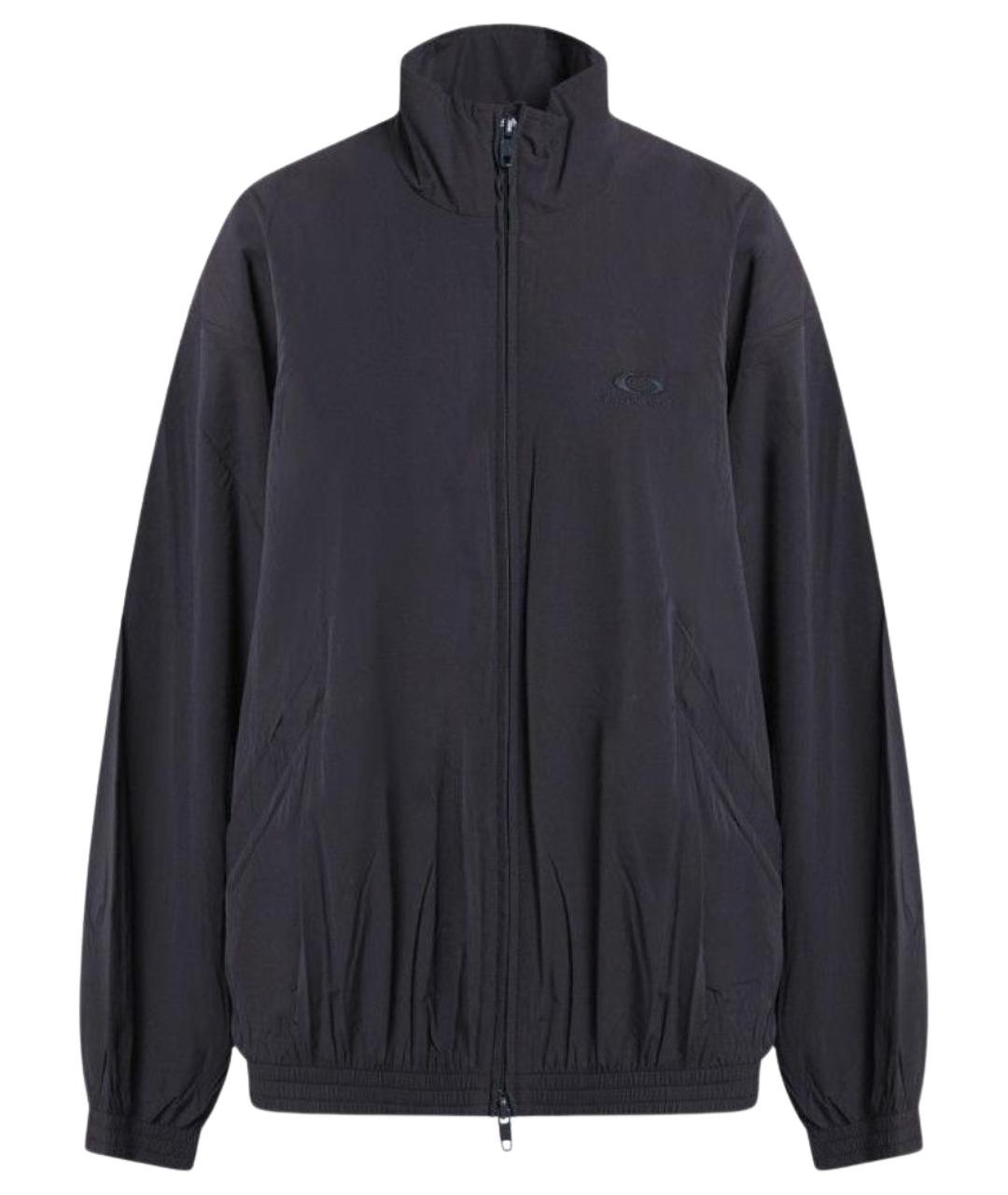 BALENCIAGA Темно-синяя полиэстеровая куртка, фото 1