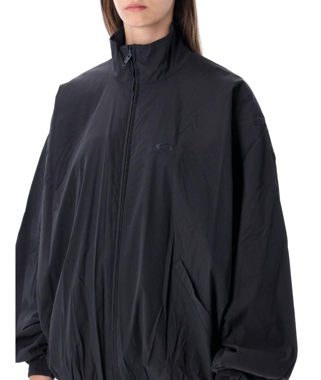 BALENCIAGA Темно-синяя полиэстеровая куртка, фото 3