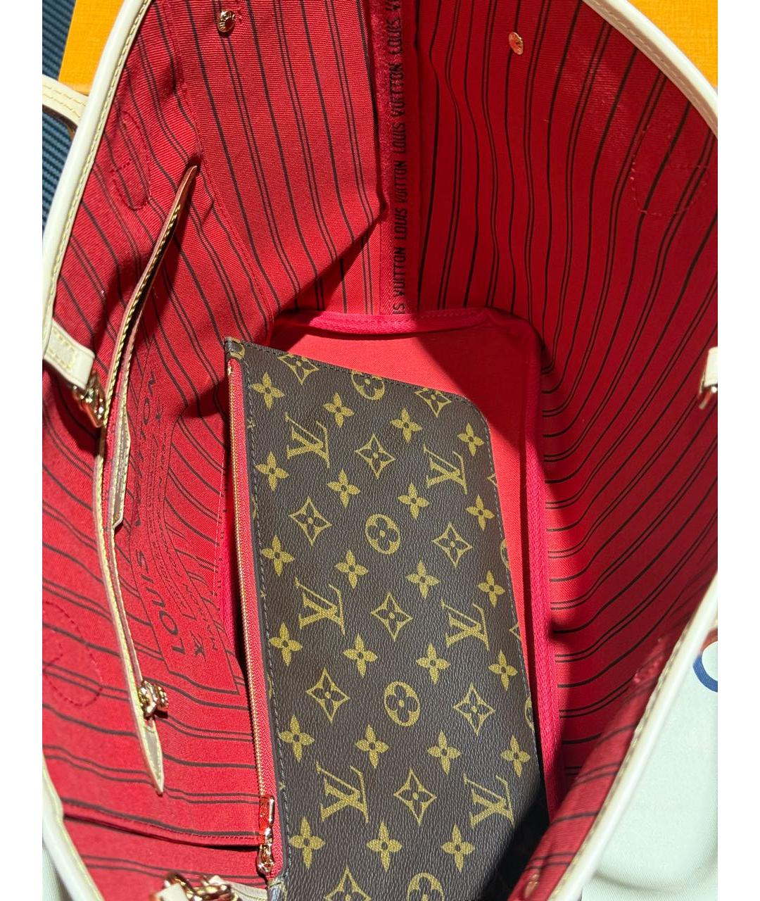 LOUIS VUITTON Коричневая сумка тоут, фото 7