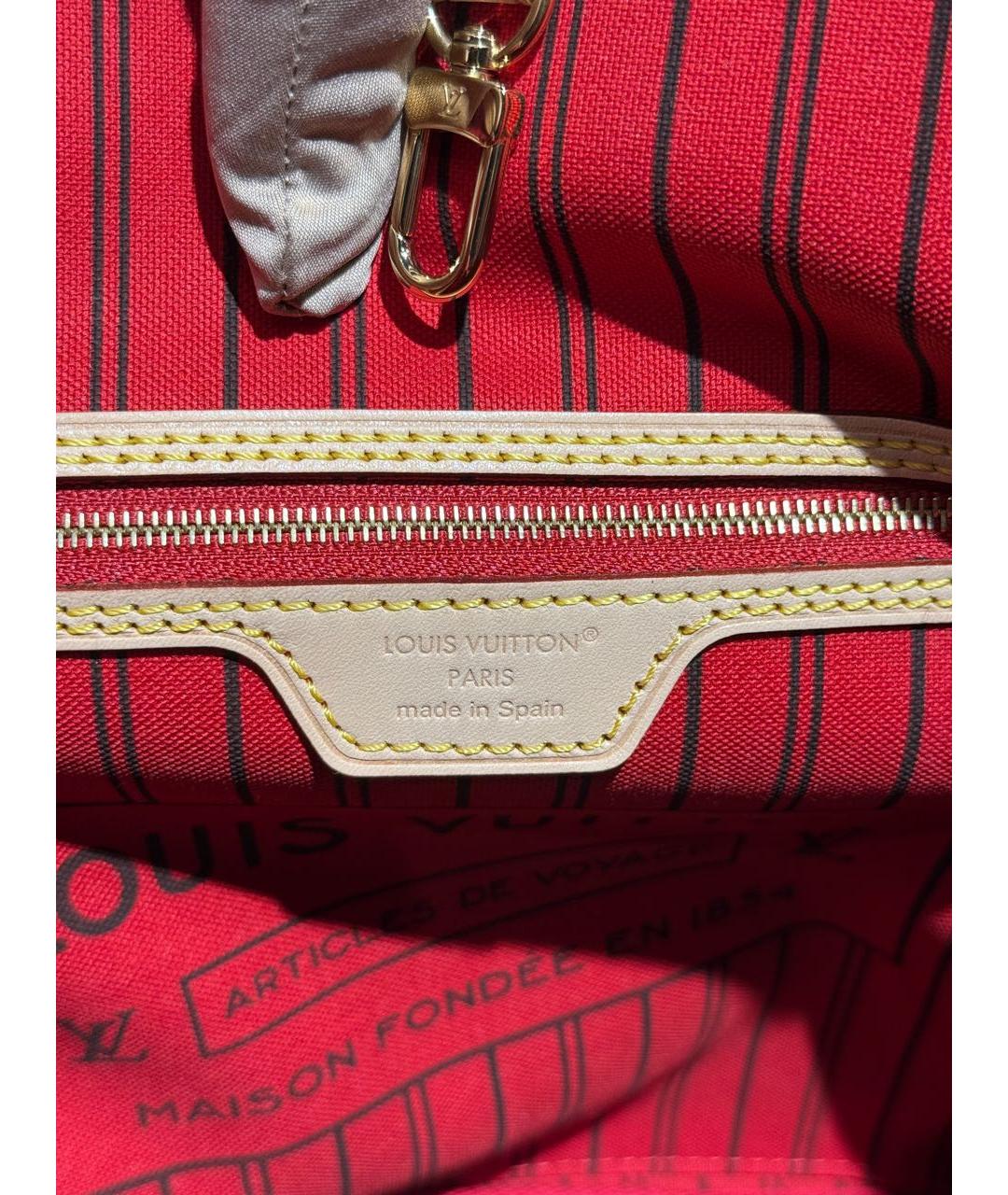 LOUIS VUITTON Коричневая сумка тоут, фото 5