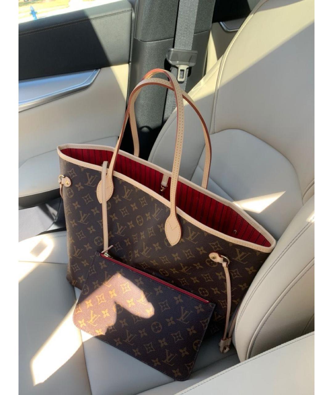 LOUIS VUITTON Коричневая сумка тоут, фото 8