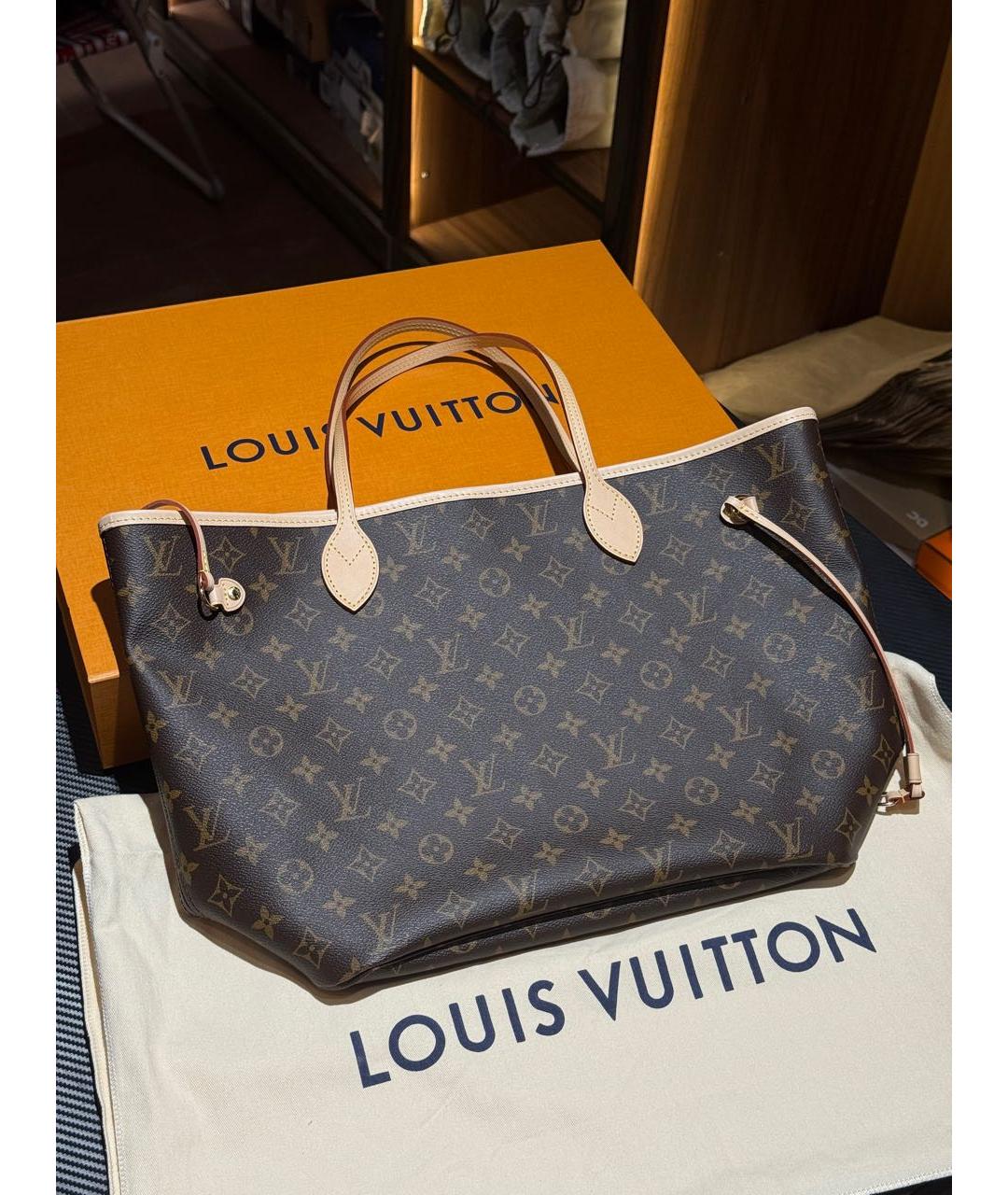 LOUIS VUITTON Коричневая сумка тоут, фото 2