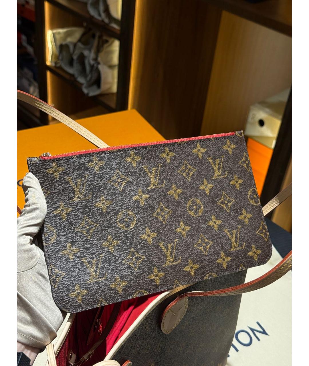 LOUIS VUITTON Коричневая сумка тоут, фото 6