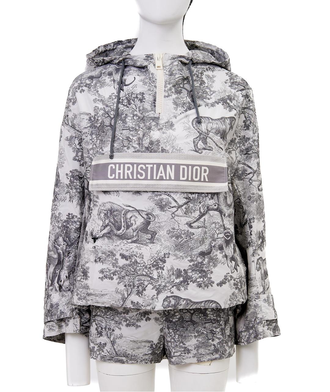 CHRISTIAN DIOR Серый полиэстеровый костюм с брюками, фото 3