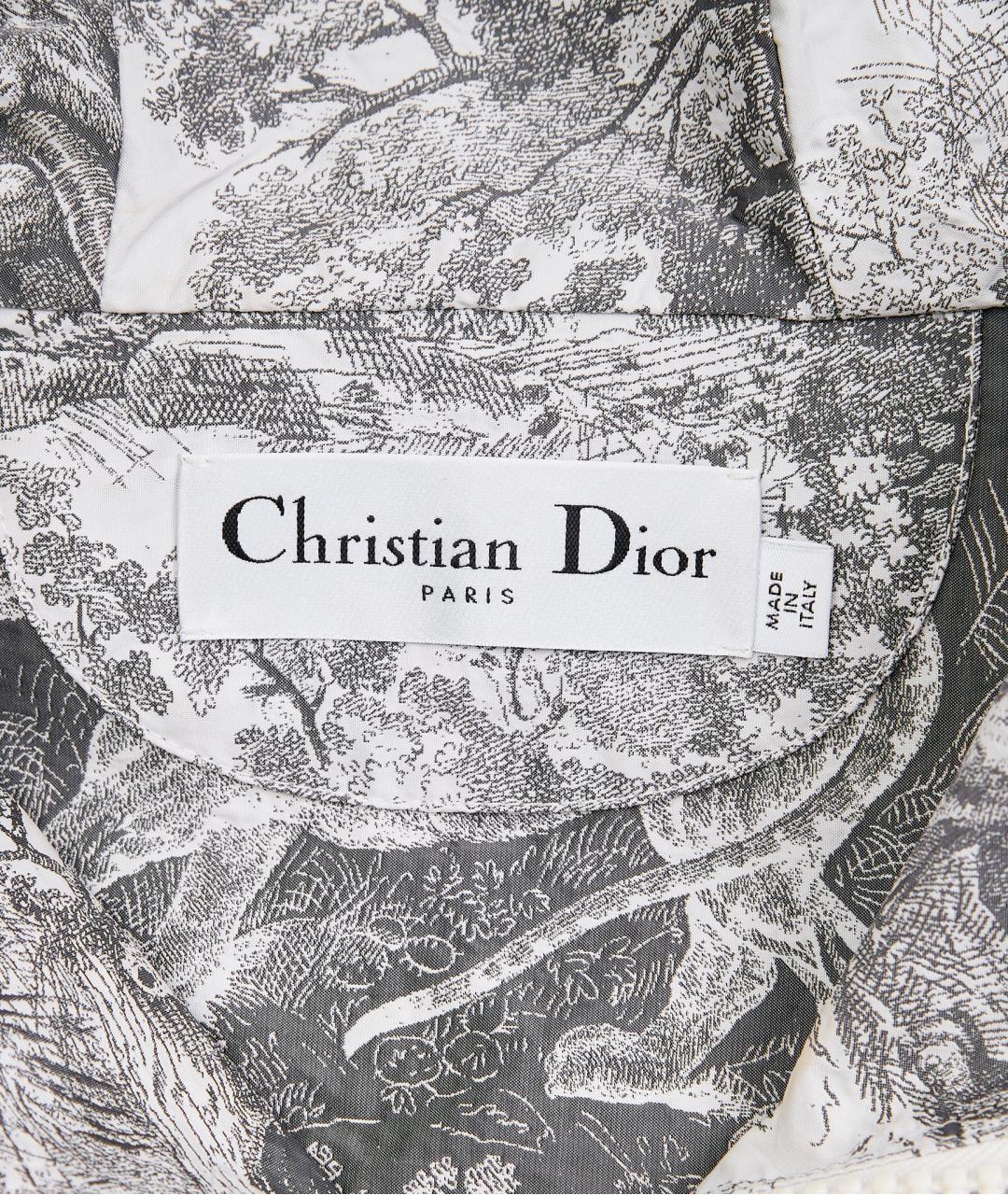 CHRISTIAN DIOR Серый полиэстеровый костюм с брюками, фото 7