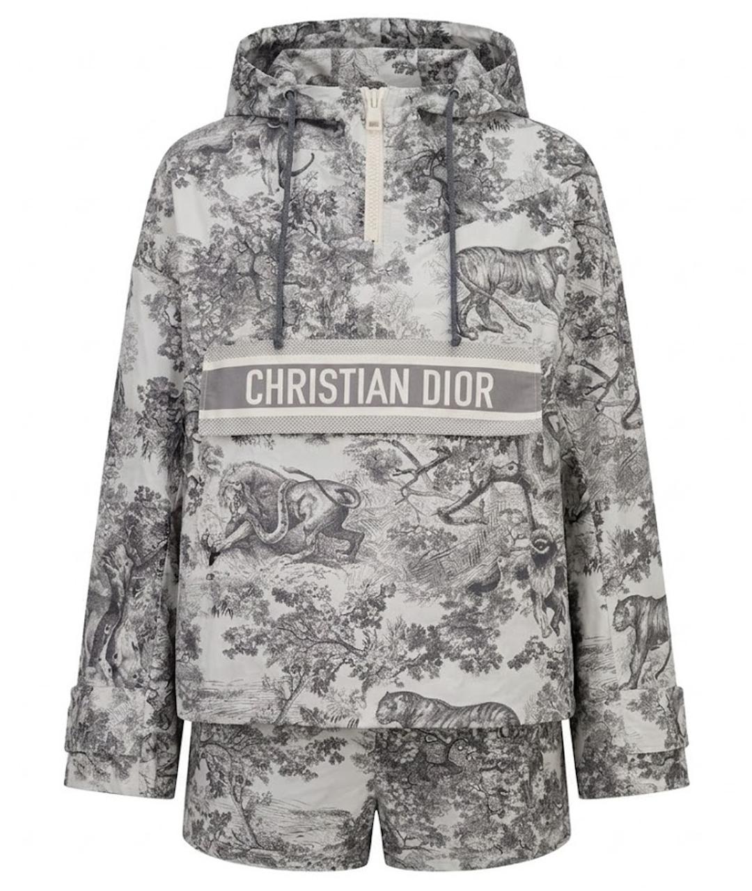 CHRISTIAN DIOR Серый полиэстеровый костюм с брюками, фото 1