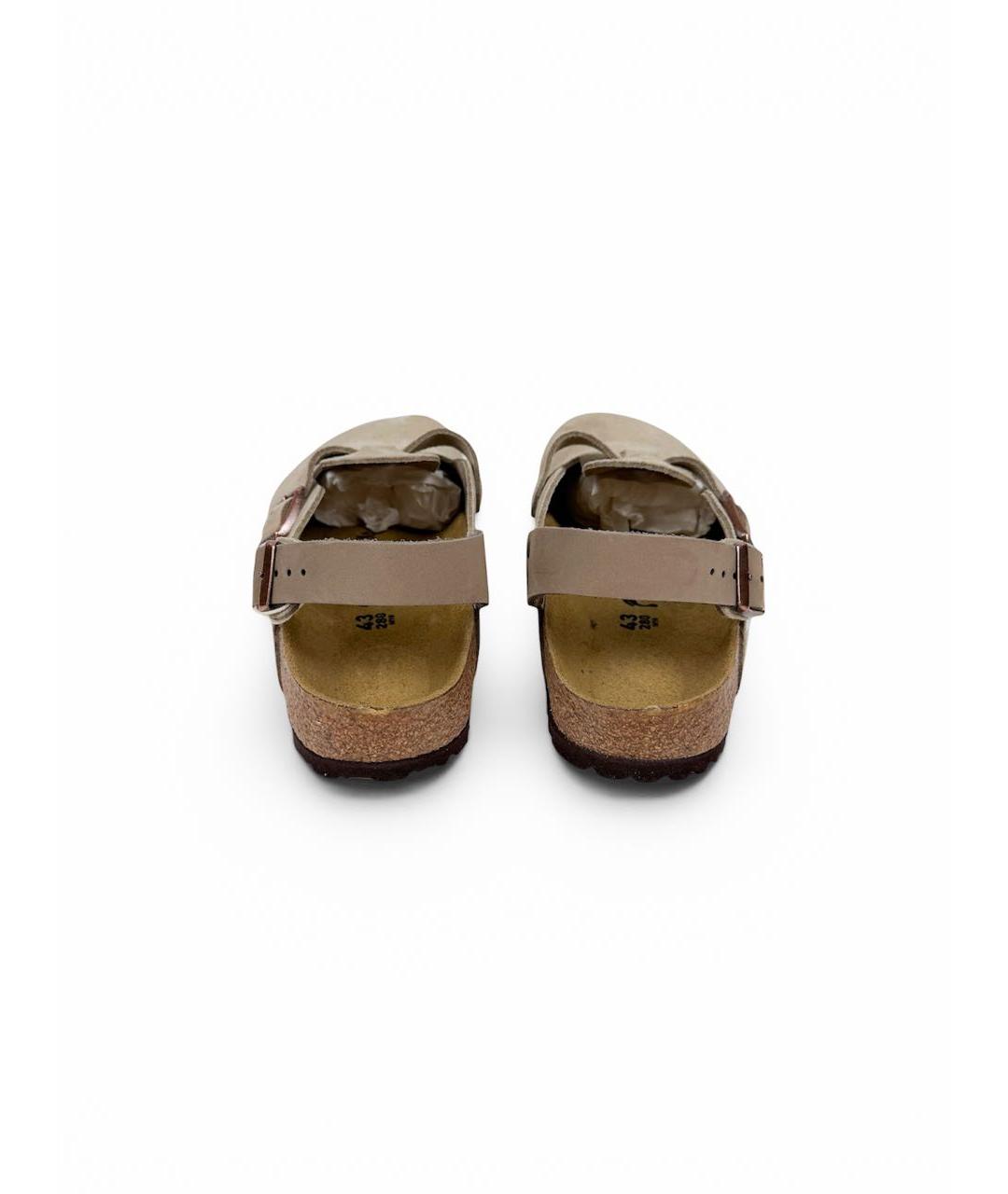 BIRKENSTOCK Бежевые замшевые сандалии, фото 2