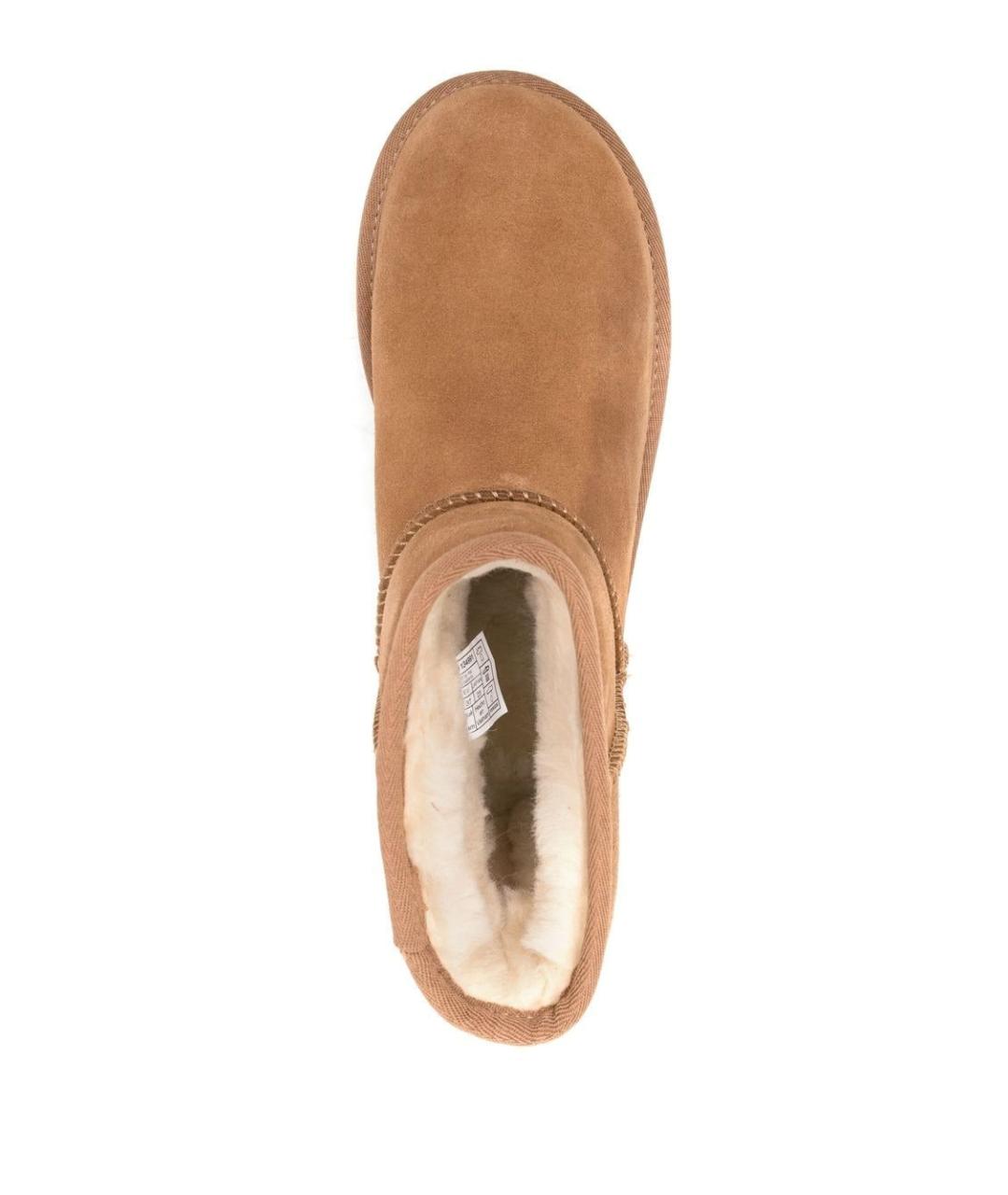 UGG AUSTRALIA Бежевые нубуковые ботинки, фото 4