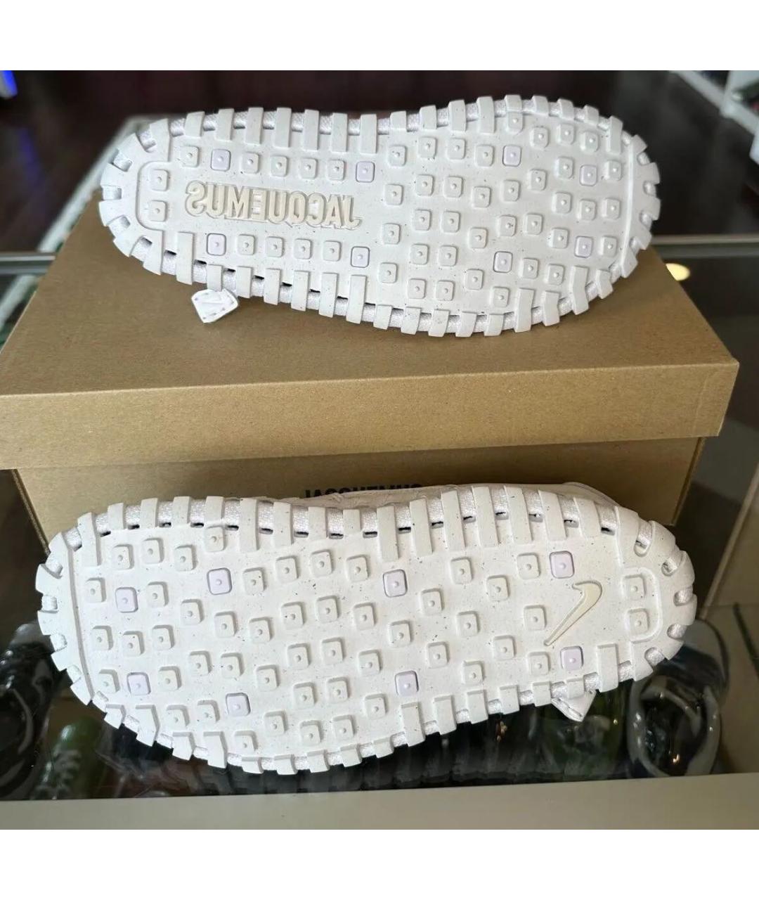 JACQUEMUS Белые кожаные кроссовки, фото 3