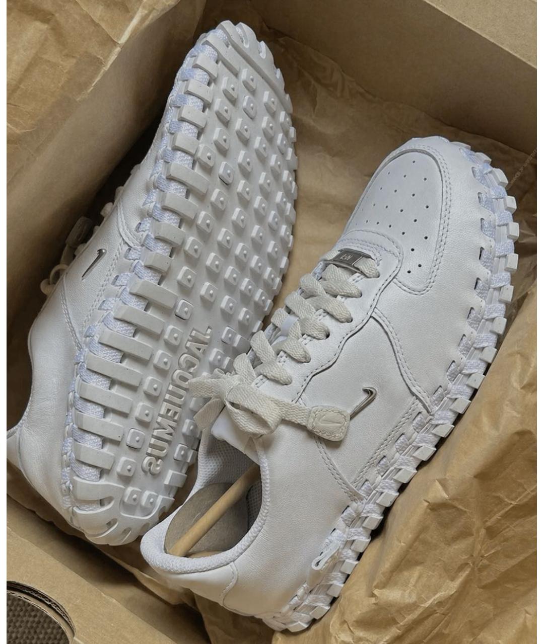 JACQUEMUS Белые кожаные кроссовки, фото 2