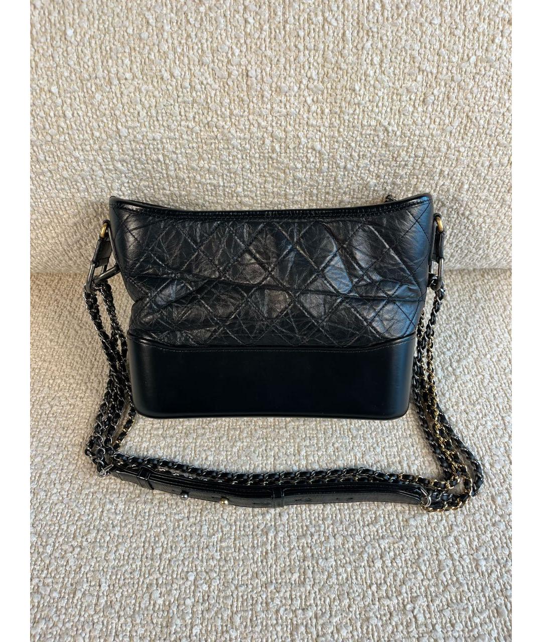 CHANEL Черная кожаная сумка через плечо, фото 3
