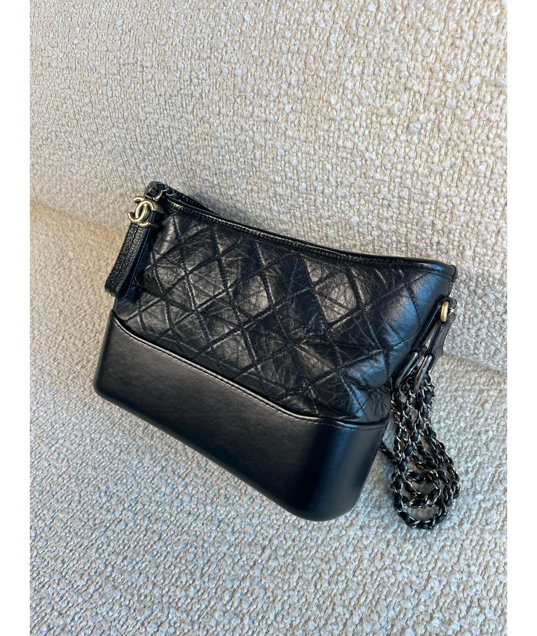 CHANEL Черная кожаная сумка через плечо, фото 5