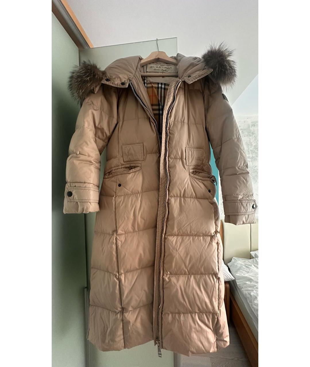 BURBERRY Бежевый пуховик, фото 2
