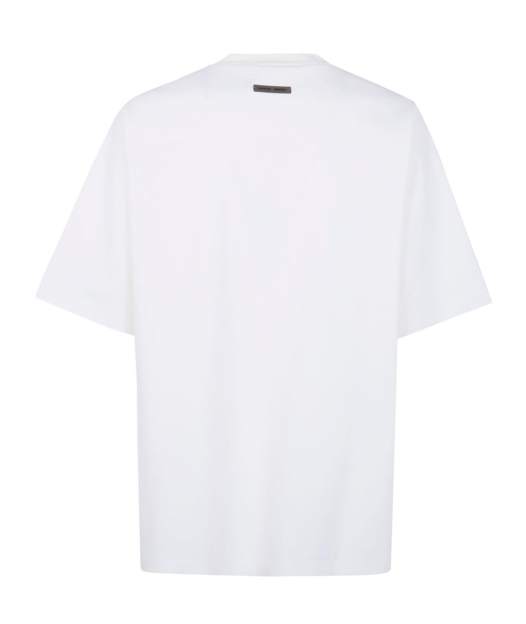 FEAR OF GOD ESSENTIALS Белая хлопковая футболка, фото 2