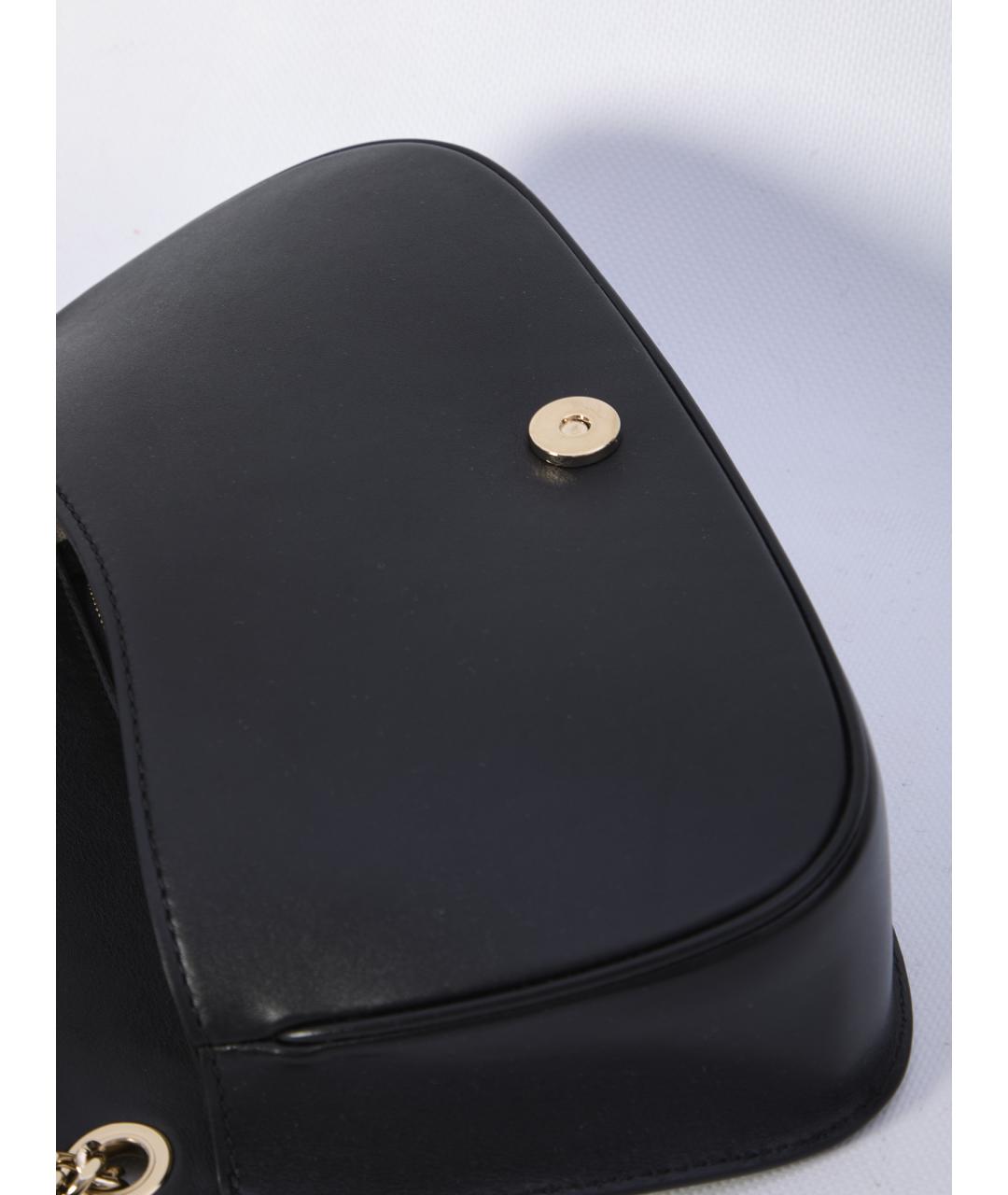 GUCCI Черная кожаная сумка через плечо, фото 4