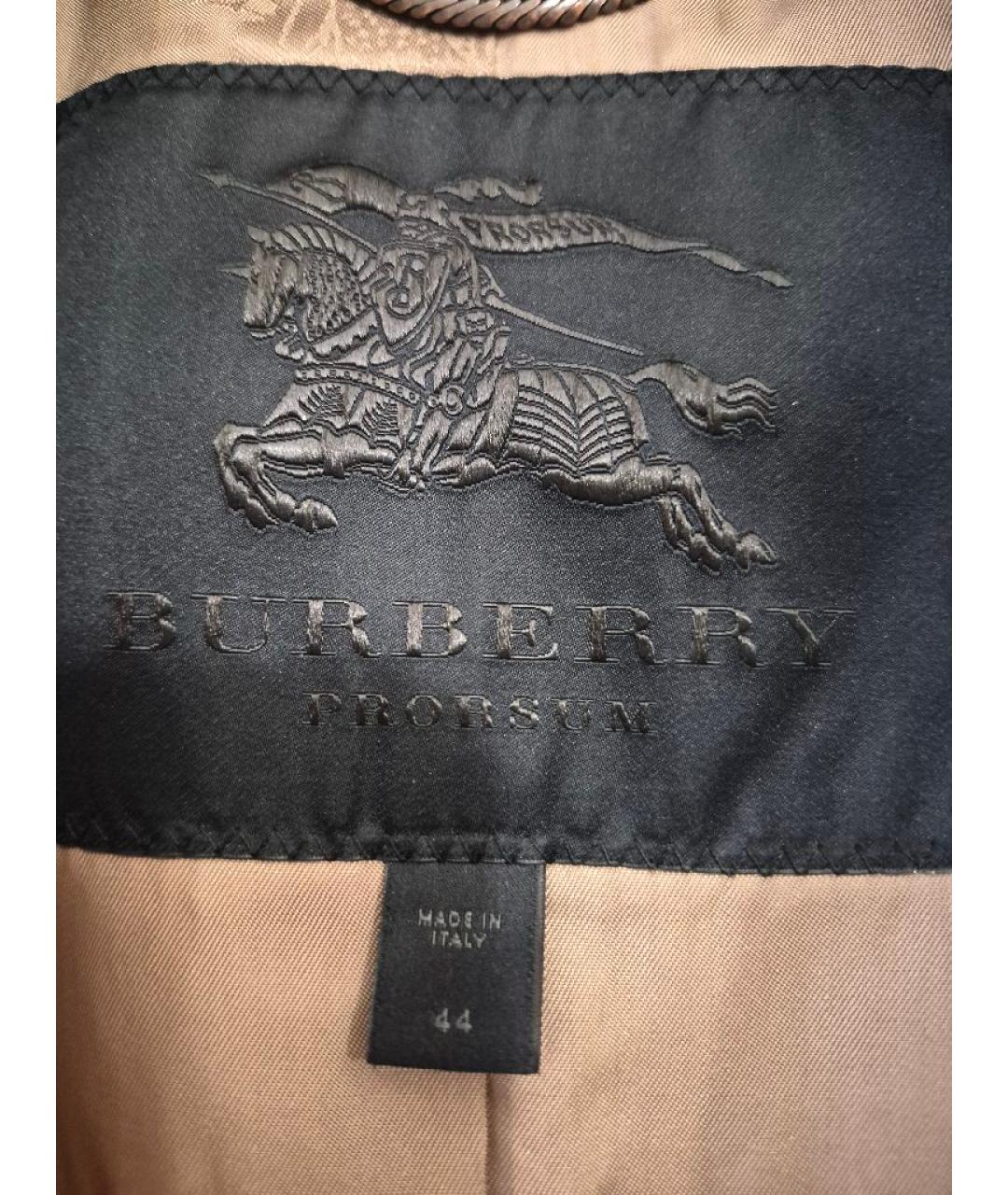 BURBERRY Бежевый хлопковый тренч/плащ, фото 5