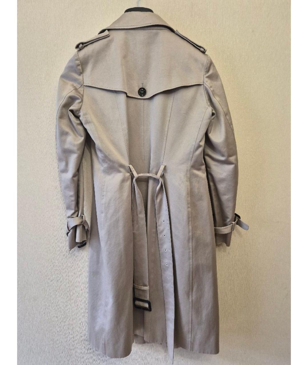 BURBERRY Бежевый хлопковый тренч/плащ, фото 2