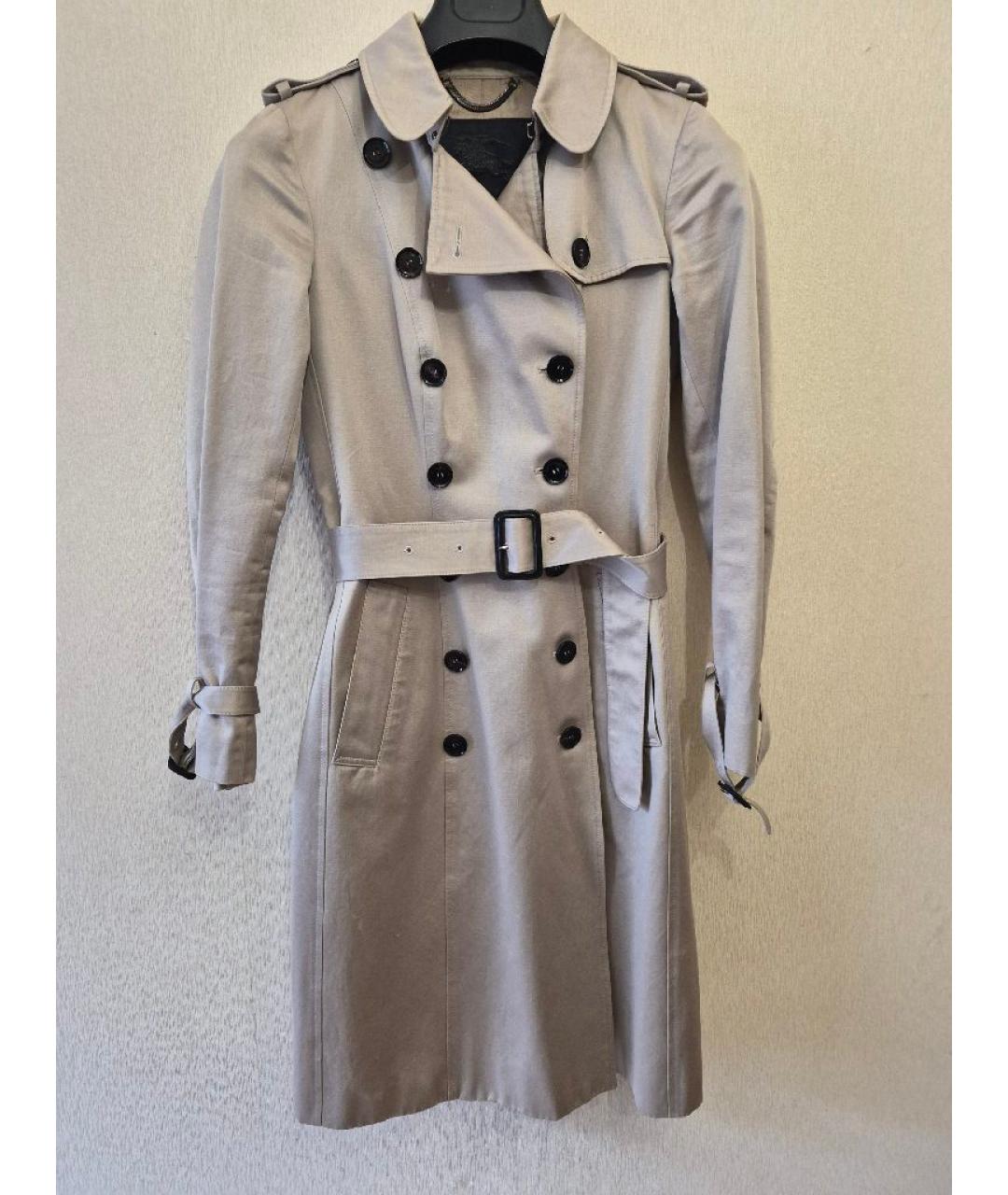 BURBERRY Бежевый хлопковый тренч/плащ, фото 10