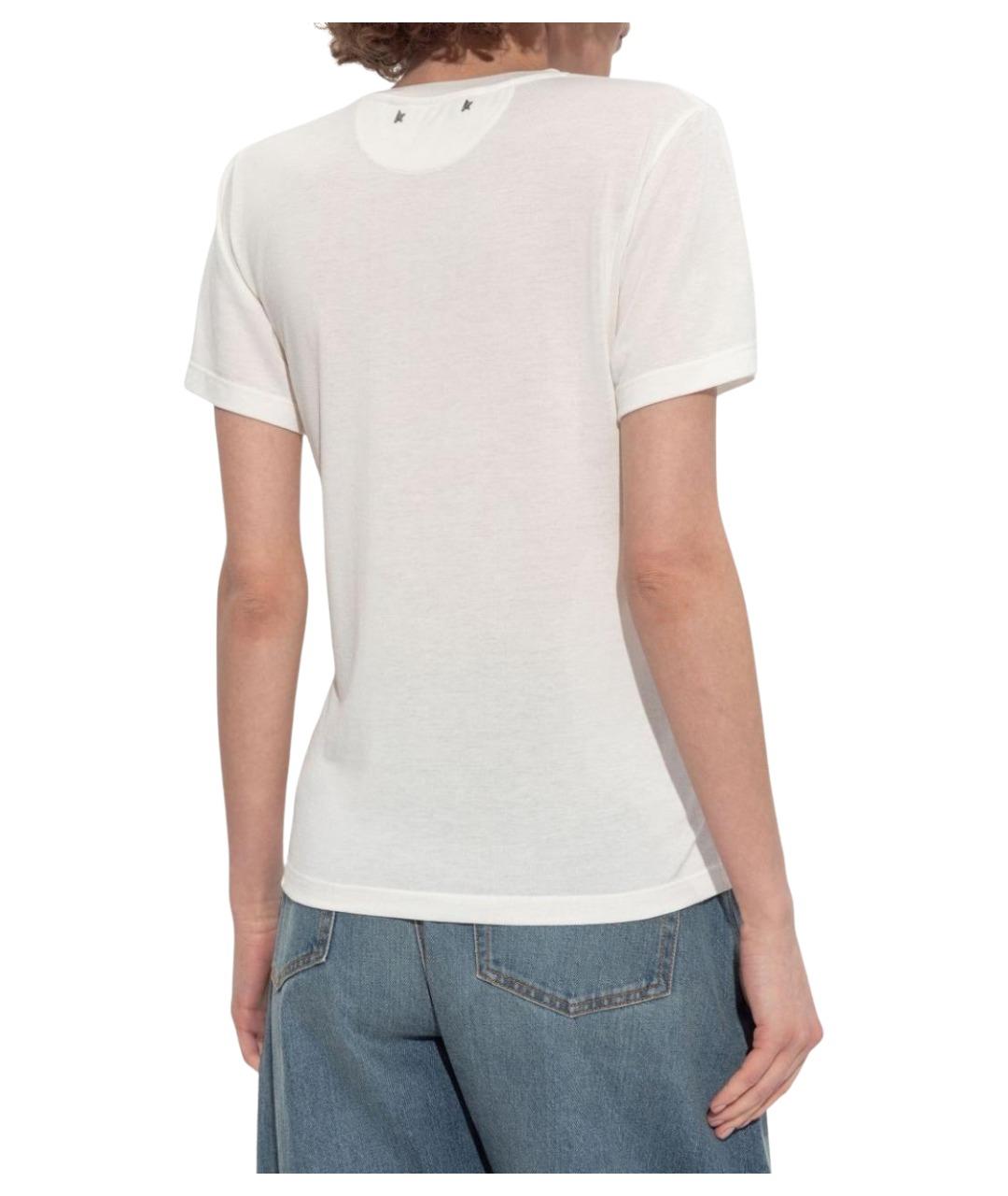 GOLDEN GOOSE DELUXE BRAND Белая футболка, фото 3