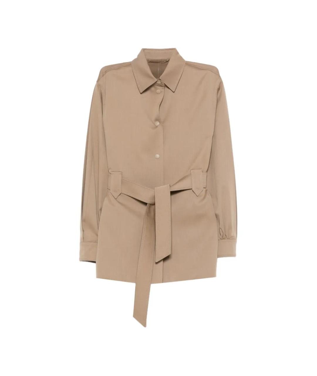 MAX MARA Бежевая шерстяная куртка, фото 1