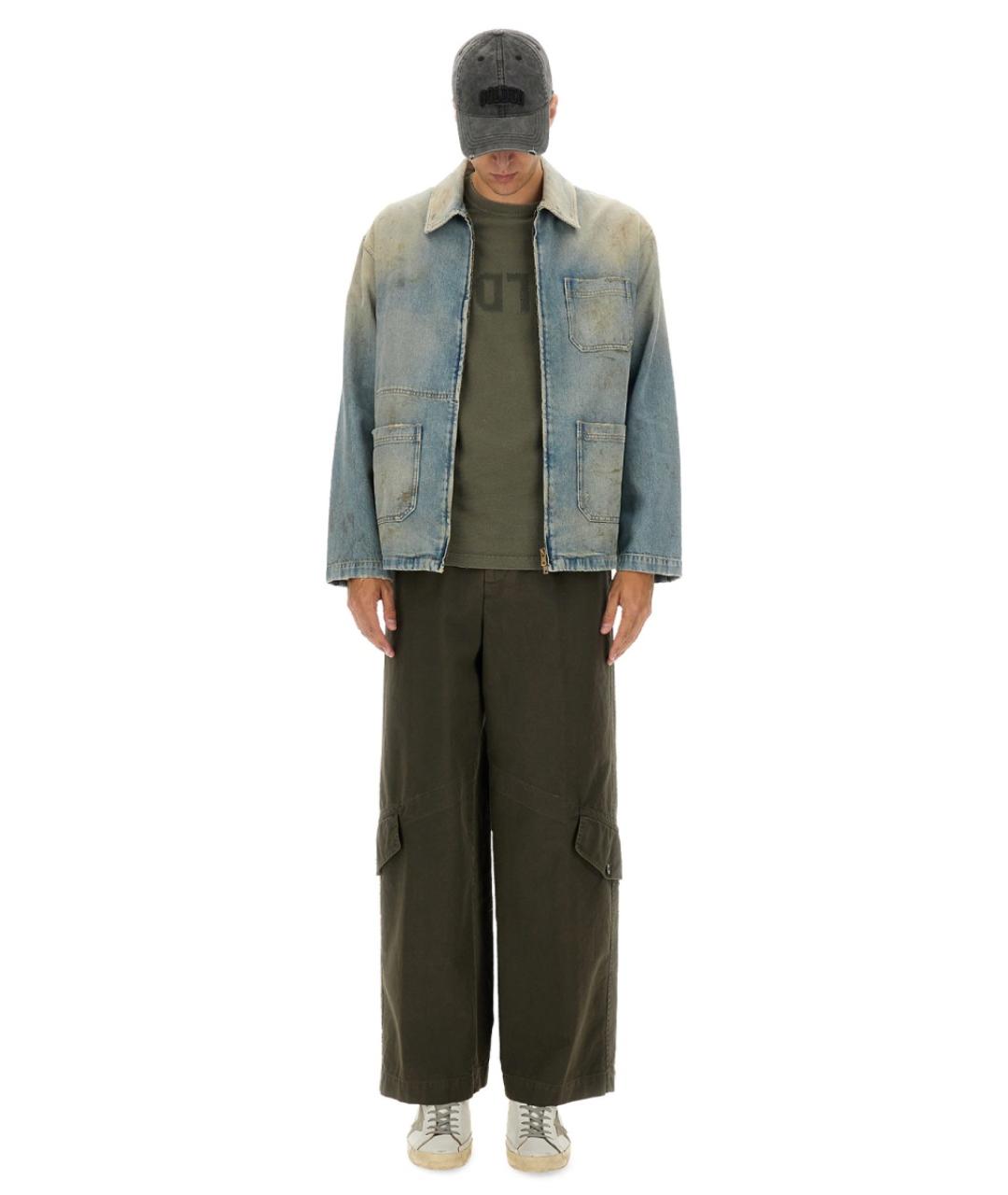 GOLDEN GOOSE DELUXE BRAND Синяя хлопковая куртка, фото 2