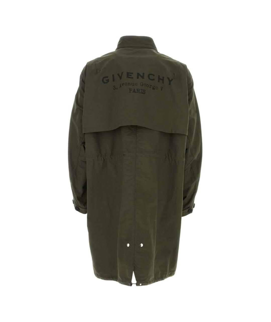 GIVENCHY Зеленая хлопковая парка, фото 2