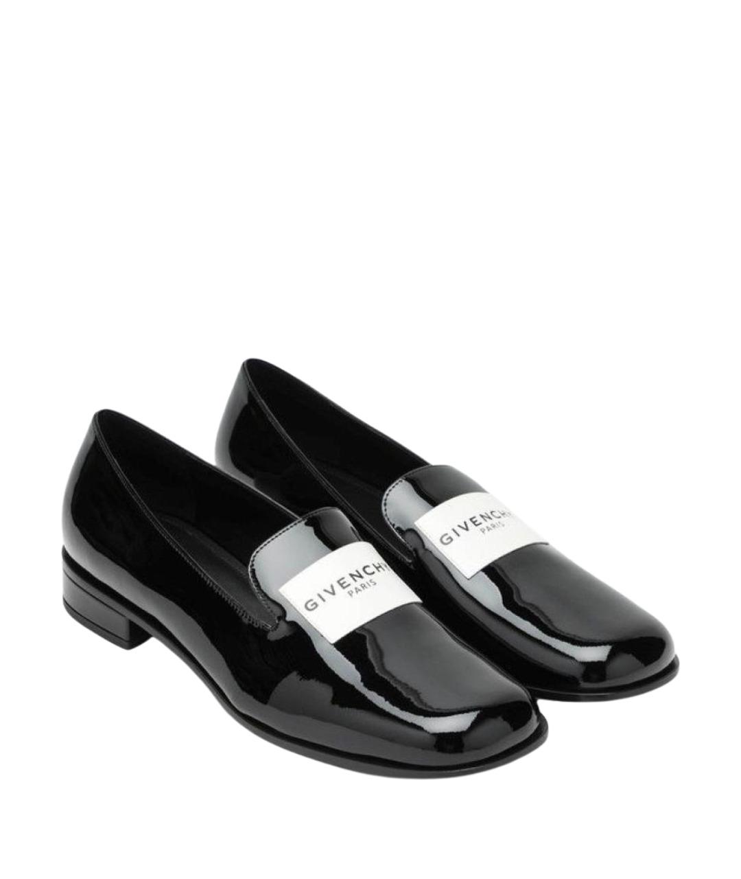 GIVENCHY Черные кожаные лоферы, фото 1