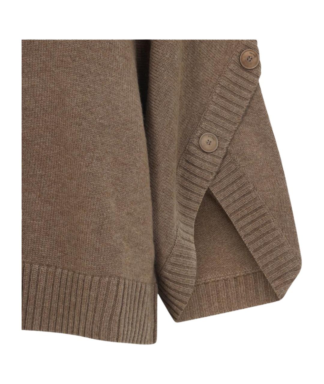 MAX MARA Бежевый кашемировый джемпер / свитер, фото 4