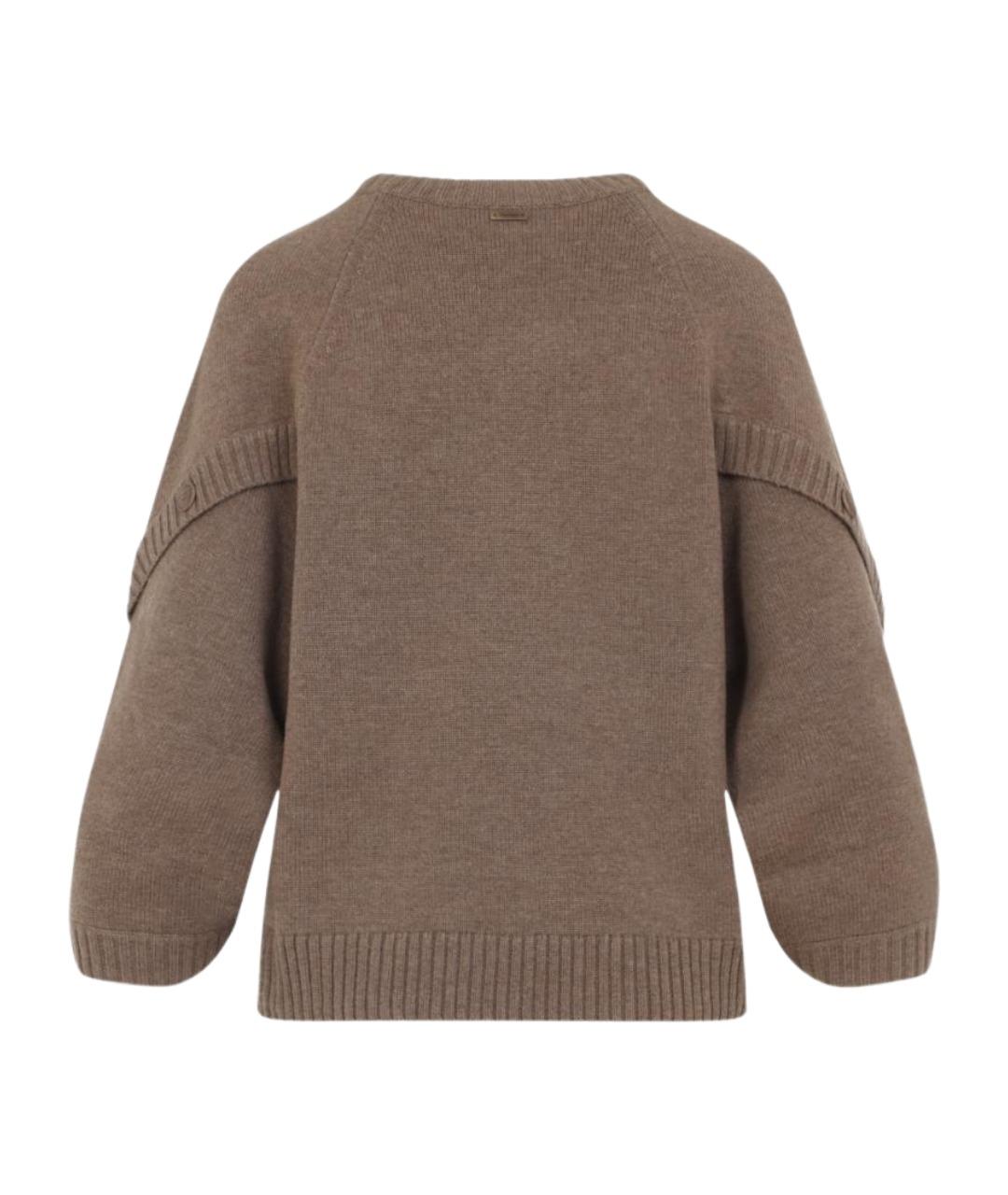 MAX MARA Бежевый кашемировый джемпер / свитер, фото 2