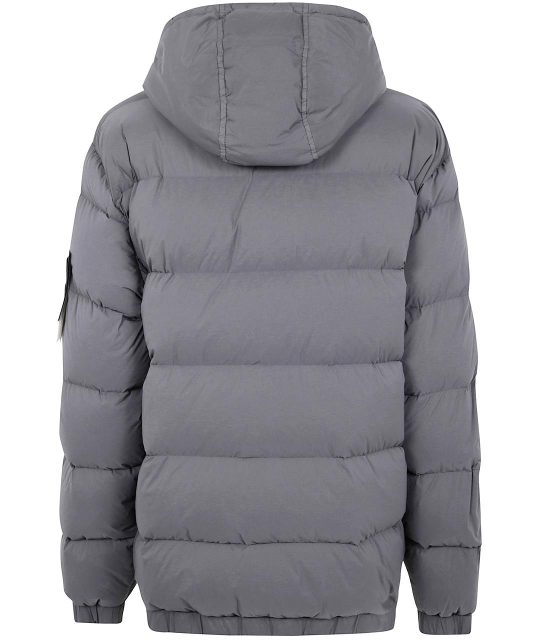 STONE ISLAND Серая полиэстеровая куртка, фото 2